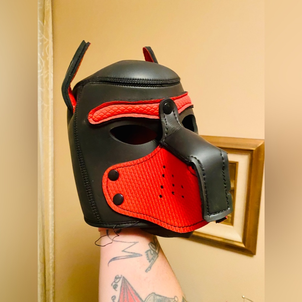 Neoprene Puppy Cosplay Mask & Collar